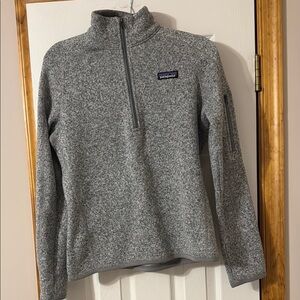 Patagonia Gray Quarter-Zip Fleece Pullover